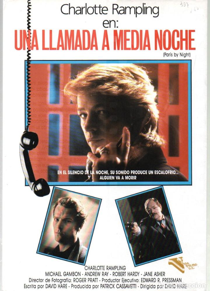 Cine: GUIA, UNA LLAMADA A MEDIA NOCHE. VISA FILMS. DAVID HARE. CHARLOTTE RAMPLING, MICHEL GAMBON...