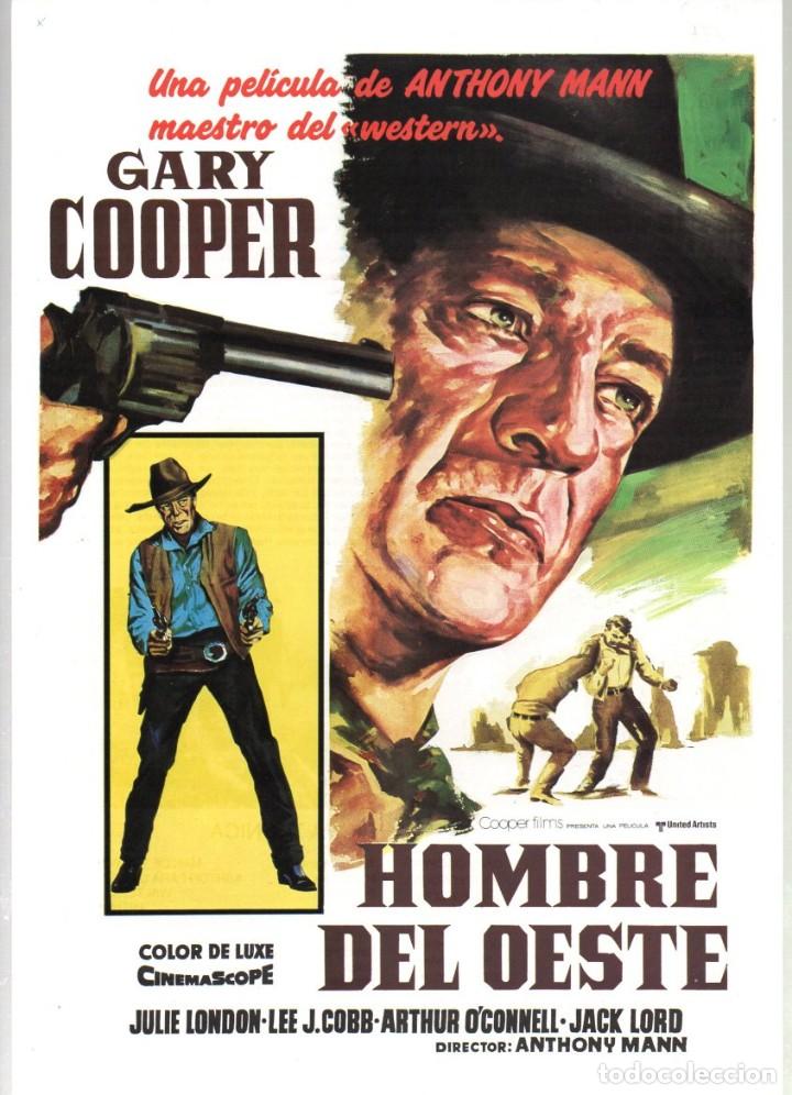 Cine: GUIA, HOMBRE DEL OESTE. COOPER FILMS. ANTHONY MANN. GARY COOPER, JULIE LONDON, LEE J. COBB...