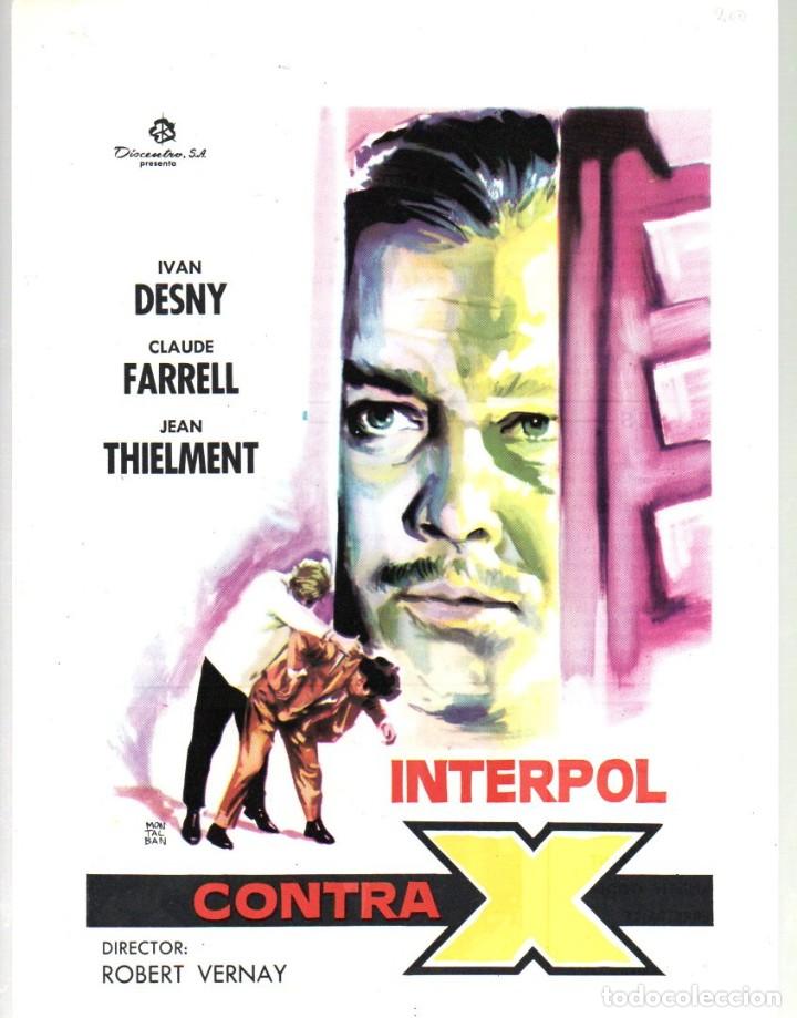 Cin&eacute;ma: GUIA, INTERPOL CONTRA X. ROBERET VERNAY. DISCENTRO. IVAN DESNY, CLAUDE FARRELL, JEAN THIELMENT...