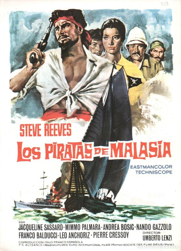 Cinema: GUIA, LOS PIRATAS DE MALASIA. UMBERTO LENZI. STEVE REEVES, JACQUELINE SASSARD, MIMMO PALMARA...