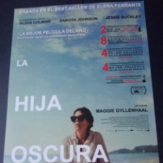 Cine: LA HIJA OSCURA. GUIA ORIGINAL DE CINE SIMPLE. (IMPORTANTE VER FOTOS Y CONDICIONES). Lote 349016244