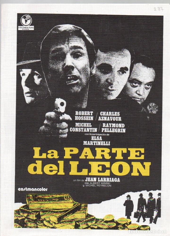 Cinema: GUIA DOBLE, LA PARTE DEL LEON. COLUMBU FILMS 1973. JEAN LARRIAGA. ROBEERT HOSSEIN, ELSA MARTINELLI..
