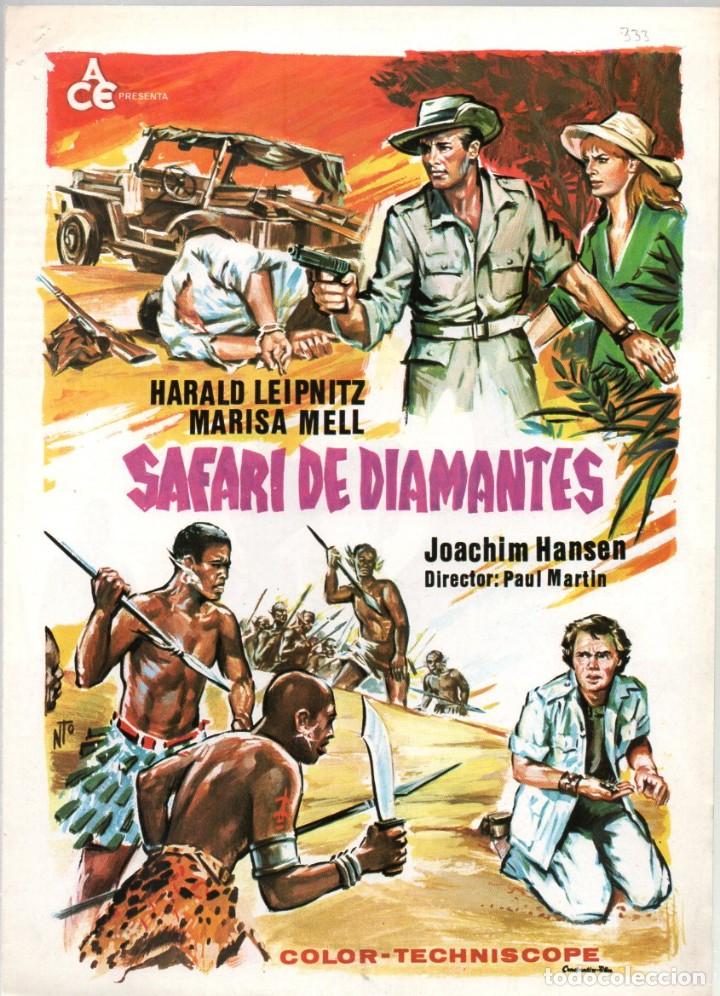 Kino: GUIA DOBLE, SAFARI DE DIAMANTES. ACE. 1970. PAUL MARTIN. HARALD LEIPNITZ, MARISA MELL,...