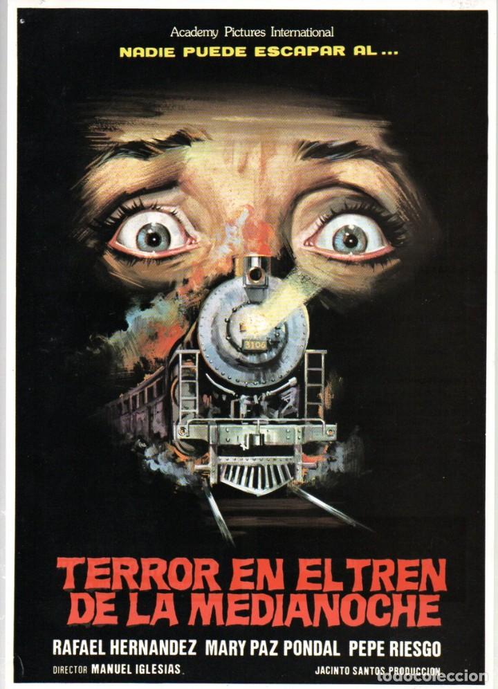 Cine: GUIA, TERROR EN EL TREN DE LA MEDIANOCHE. MANUEL IGLESIAS. RAFAEL HERNANDEZ, MARY PAZ PONDAL...