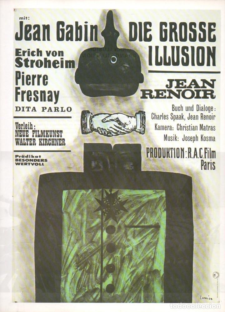 Cine: GUIA, LA GRANDE ILLUSION (LA GRAN ILUSI&Oacute;N). JEAN GABIN, PIERRE FRESNAY, ERIC VON STROHEIM...