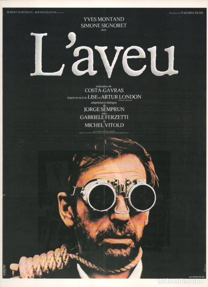 Kino: GUIA, L'AVEU (LA CONFESI&Oacute;N). YVES MONTAND, SIMONE SIGNORET, GABRIELLE FERZETTI...