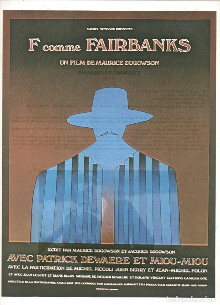 Cinema: GUIA, F COMME FAIRBANKS. MIOU-MIOU, PATRICK DEWAERE, JOHN BERRY, JEAN MICHEL FOLON...