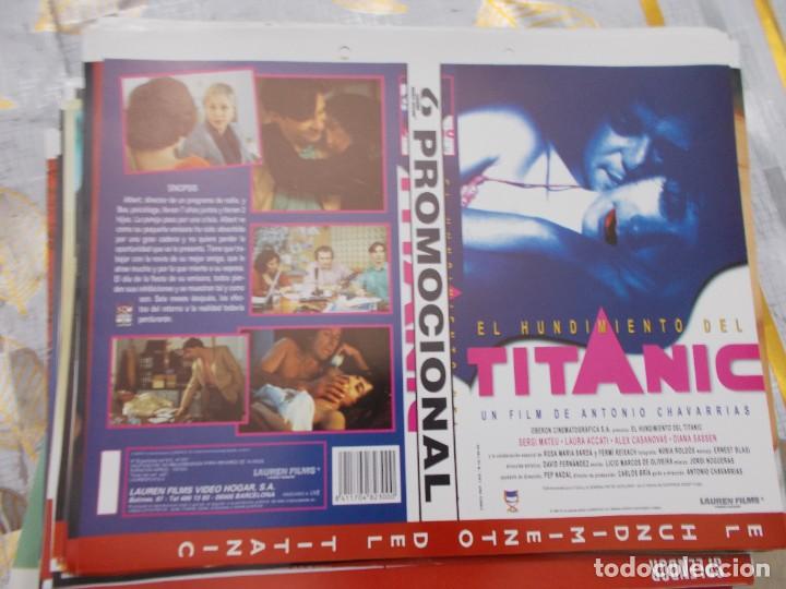 Cine: EL HUNDIMIENTO DEL TITANIC '' solo caratula PROMOCIONAL ,SOLO CARATULA,