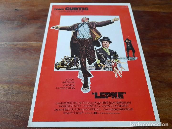 Cine: Lepke - Tony Curtis, Anjanette Comer, Michael Callan, Warren Berlinger - Gu&iacute;a original Warner 1975