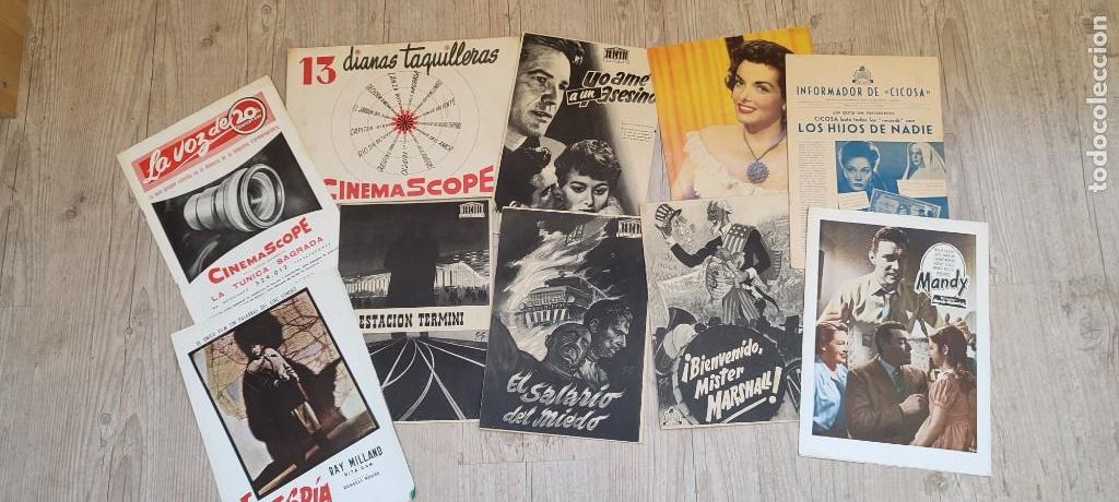 Cine: Lote libretos cine programas gran tama&ntilde;o