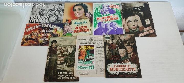 Cine: Lote libretos cine programas gran tama&ntilde;o