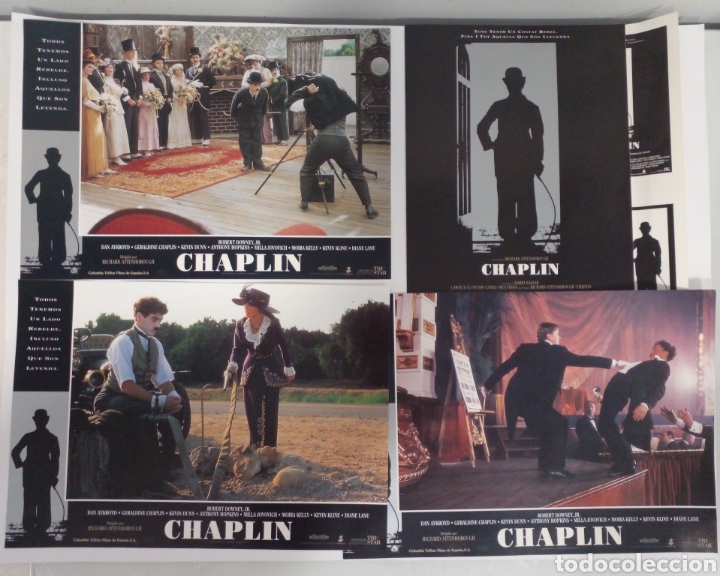 Cine: CHAPLIN. Charlie Chaplin, Hannah Chaplin, Mack Smnett, Douglas Fairbanks.(Richard Attenborough).