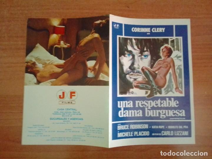 Cine: EX2--GUIA DE LA PELICULA -- UN RESPETABLE DAMA BURGUESA