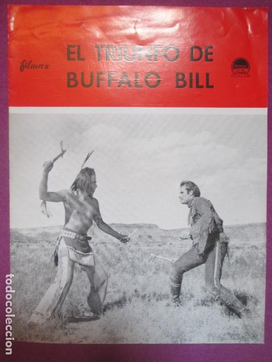Cine: GUIA PUBLICITARIA CINE EL TRIUNFO DE BUFFALO BILL CHARLTON HESTON RHONDA FLEMING G1721