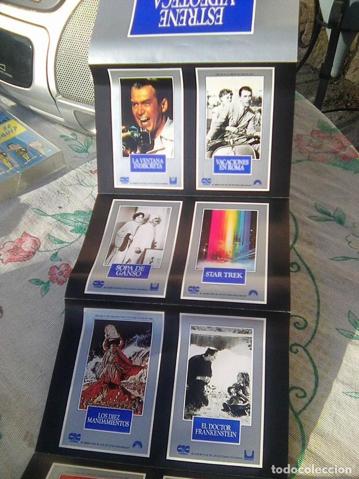 Cine: CIC - folleto desplegable Vhs primeros 90&acute;s - Star trek, Frankenstein, etc..