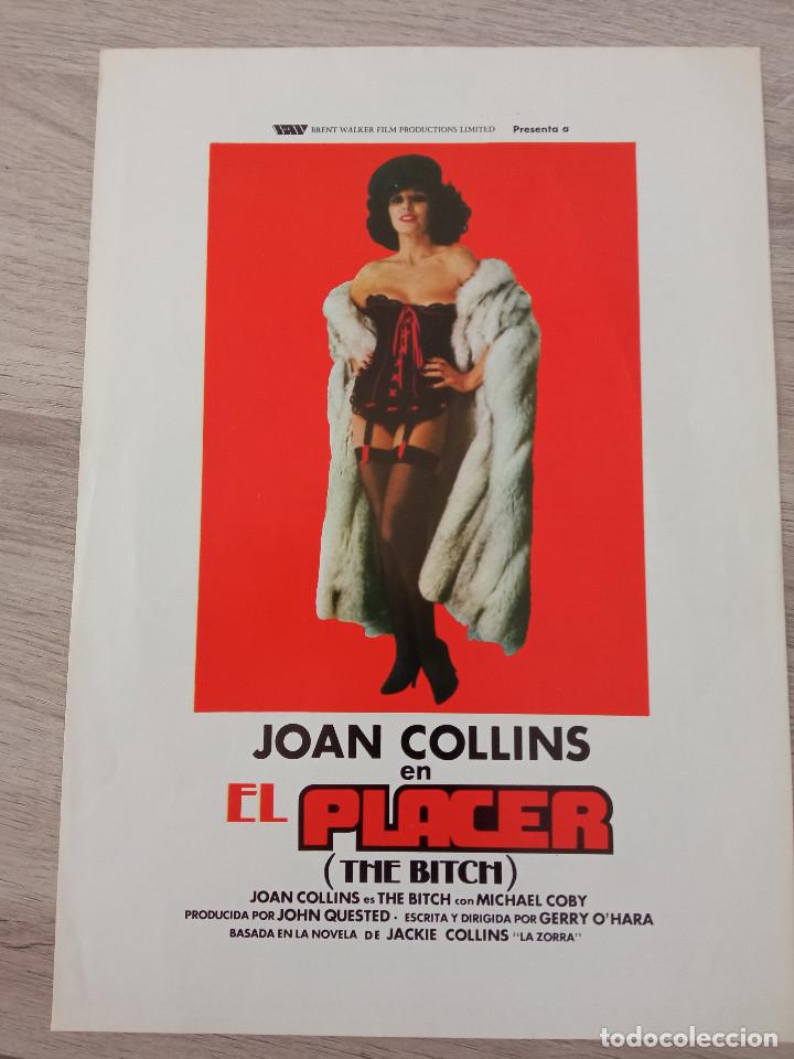 Cine: GU&Iacute;A PUBLICITARIA DE LA PEL&Iacute;CULA EL PLACER, JOAN COLLINS