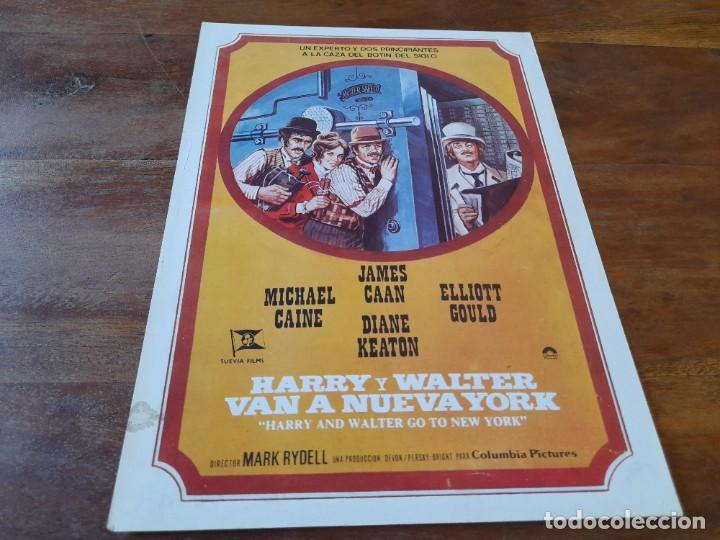 Cine: Harry y Walter van a Nueva York - James Caan, Michael Caine, D. Keaton - Guia original Columbia 1976
