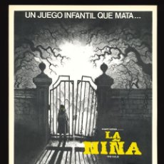 Cine: LA NIÑA / GUÍA DE CINE SENCILLA (TERROR). Lote 363595315