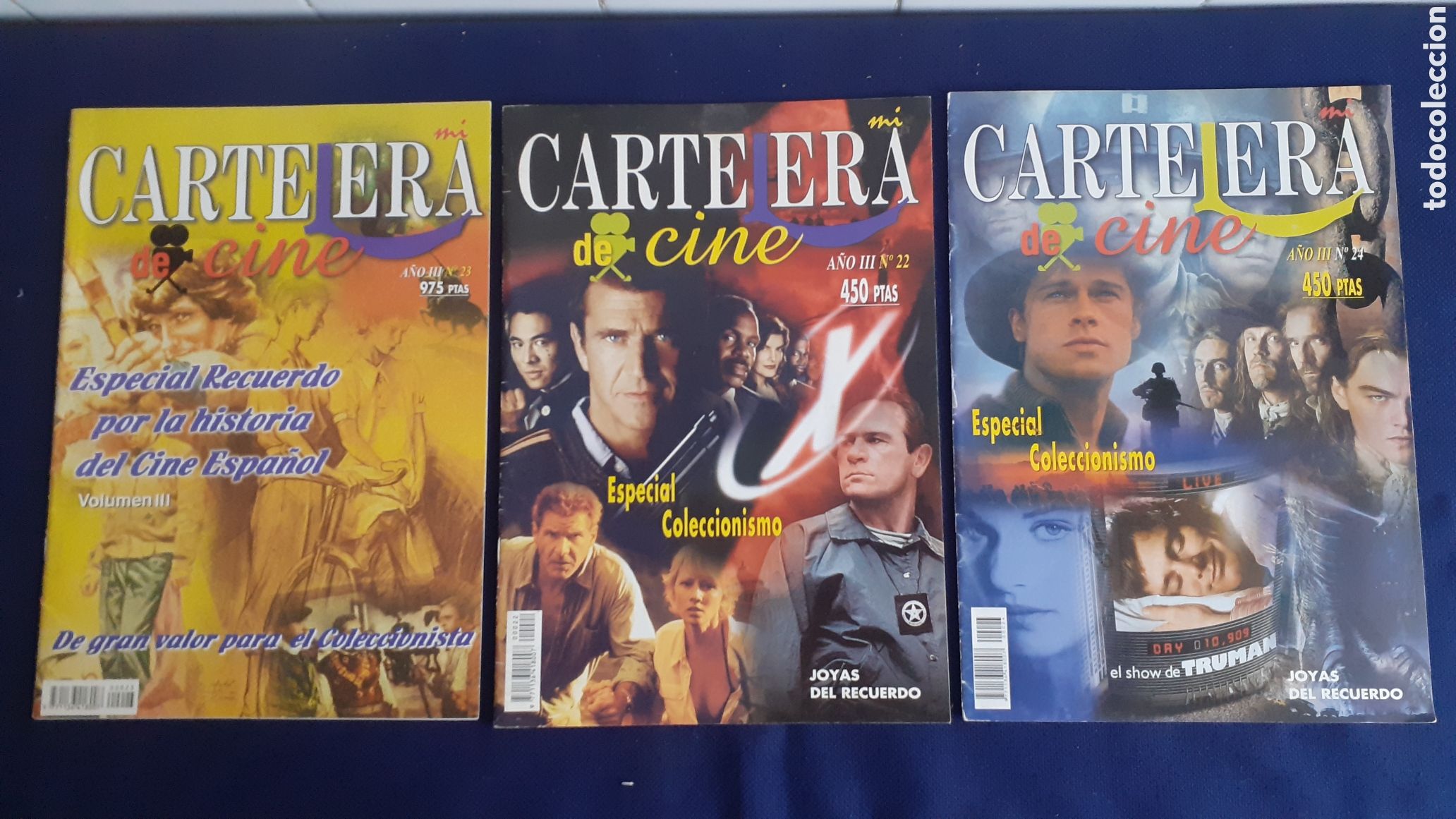 Cine: LOTE 3 GUIAS DE CINE MI CARTELERA DE CINE, NUMEROS 22,23 Y 24, ESTADO BUENO