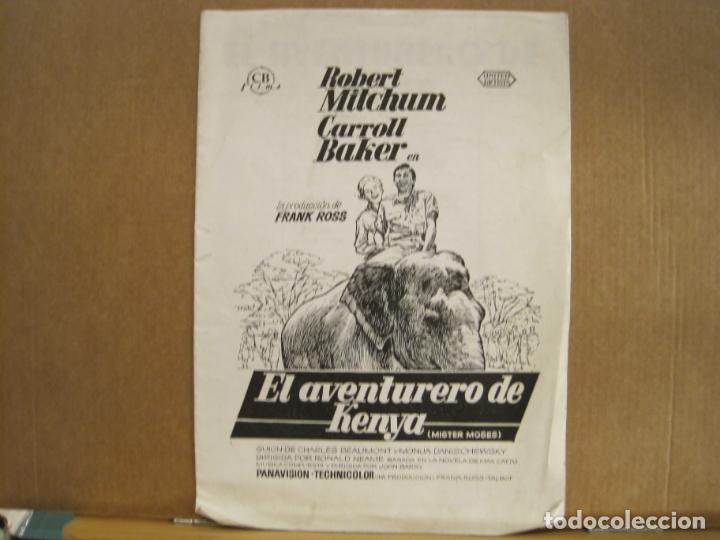 Cine: EL AVENTURERO DE KENYA-ROBERT MITCHUN & CARROL BAKER-CINE-VER FOTOS-(K-7415)