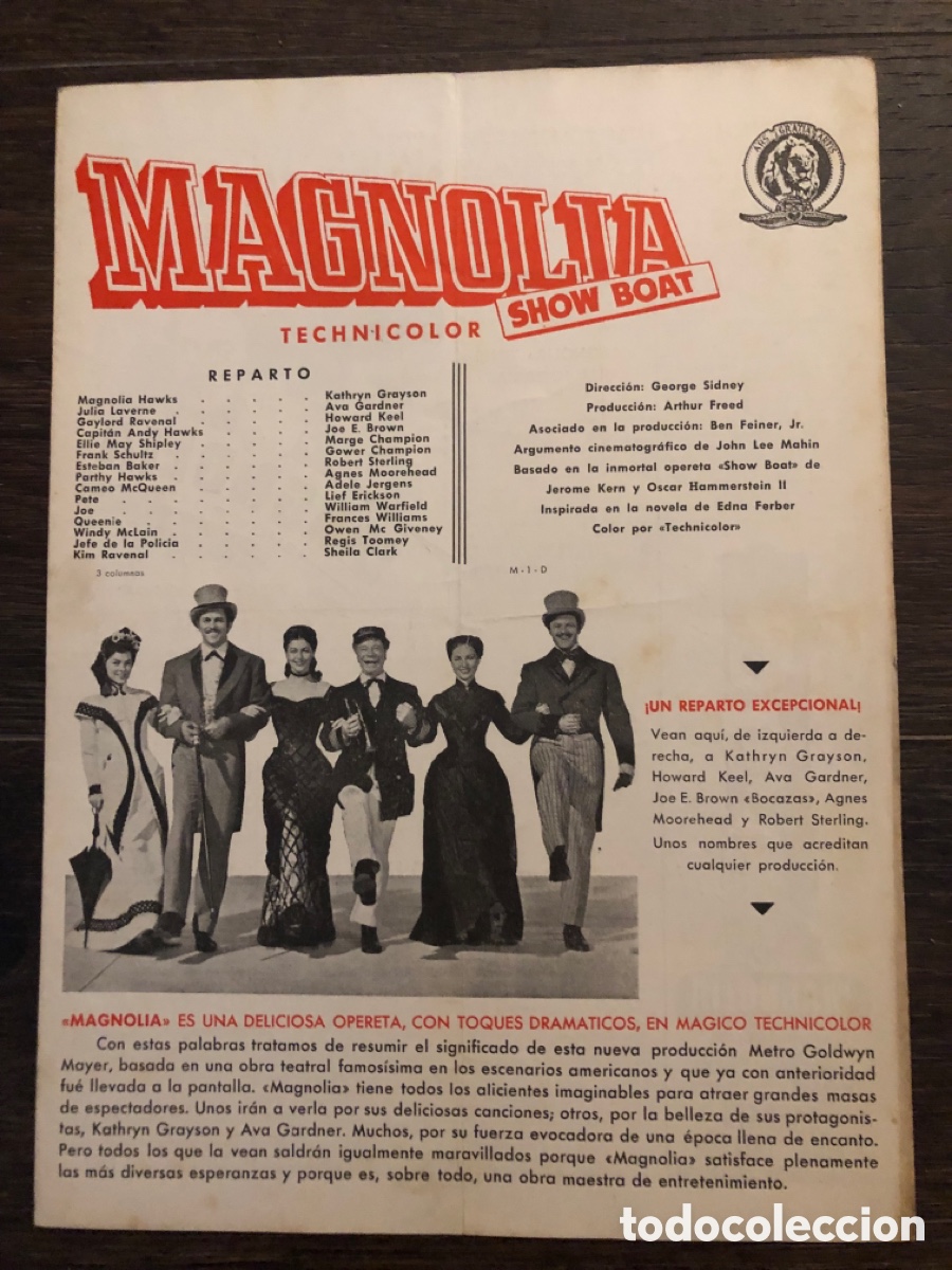 Cine: Guia MGM Magnolia show boat ava gardner Kathryn grayson 7
