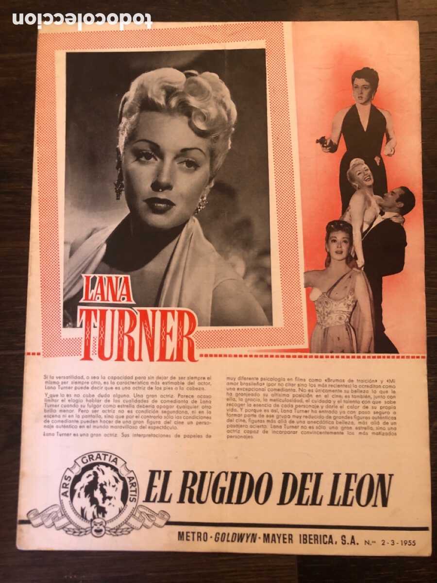 Cine: Guia MGM el rugido del leon lana turner beau brummell Elizabeth taylor siete novias siete Hermanos 7