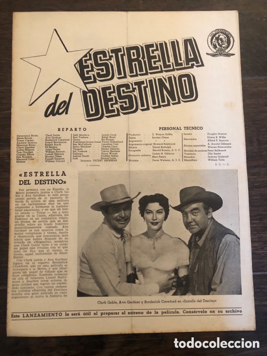 Cine: Guia MGM Estrella del destino clark gable ava gardner 7
