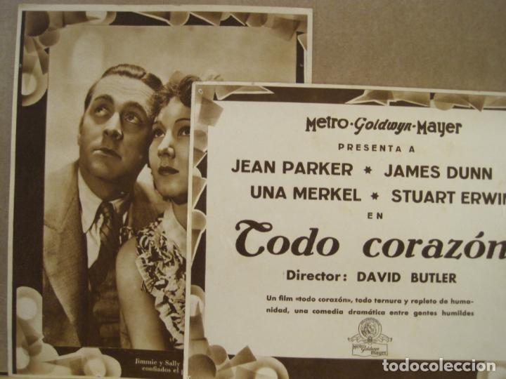 Cine: TODO CORAZON-JEAN PARKER-JAMES DUNN-UNA MERKEL-FOTOGRAMAS DE CINE-VER FOTOS-(K-7577)