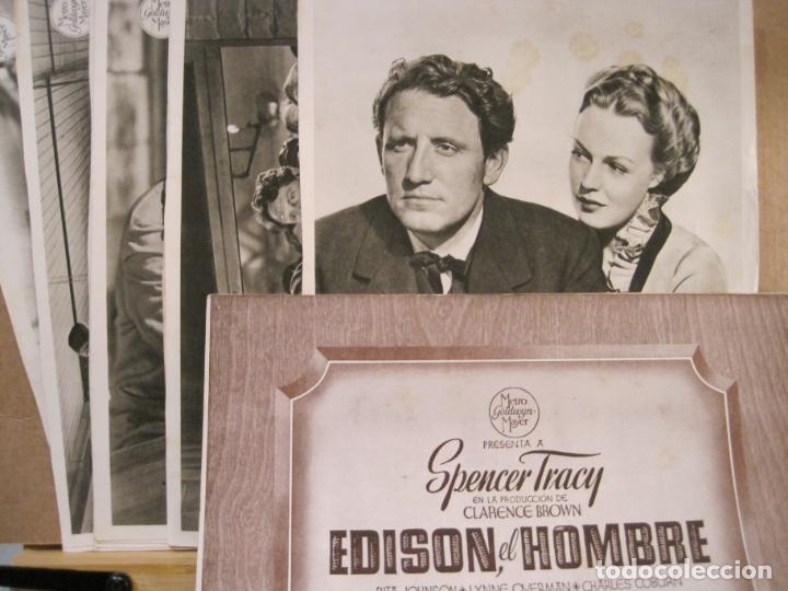 Cine: EDISON EL HOMBRE-SPENCER TRACY-RITA JOHNSON-CHARLES COBURN-FOTOGRAMAS DE CINE-VER FOTOS-(K-7579)