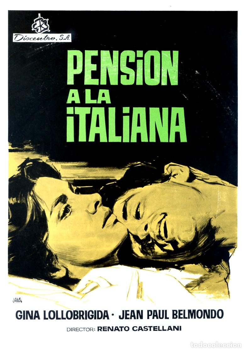 Cine: PENSION A LA ITALIANA GU&Iacute;A ORIGINAL DOBLE CON FOTOS ESTRENO EN ESPA&Ntilde;A JEAN - PAUL BELMONDO