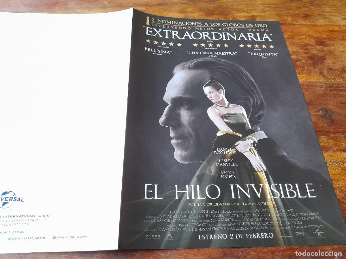 Cinema: El hilo invisible - Daniel Day-Lewis, Vicky Krieps,P. Thomas Anderson - Guia original Universal 2017