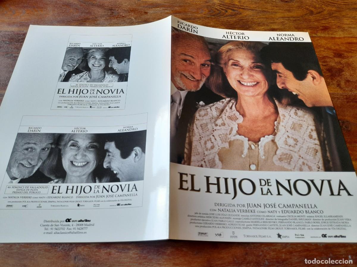 Cinema: El hijo de la novia - Ricardo Dar&iacute;n, H&eacute;ctor Alterio, Norma Aleandro - guia original Alta 2001