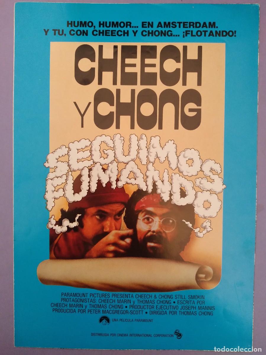 Cine: GUIA PUBLICITARIA PELICULA CINE CHEECH Y CHONG SEGUIMOS FUMANDO 2 HOJAS G 77