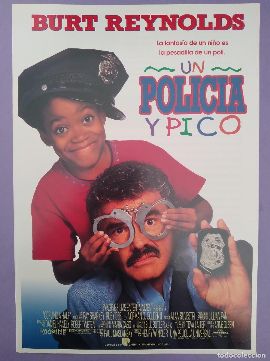 Cinema: GUIA PUBLICITARIA PELICULA CINE UN POLICIA Y PICO BURT REYNOLDS 2 HOJAS G 83