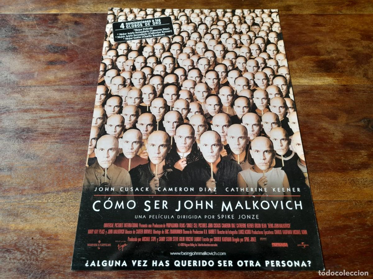 Cinema: C&oacute;mo ser John Malkovich - John Cusack, Cameron Diaz, Spike Jonze - Guia original Warner 1999