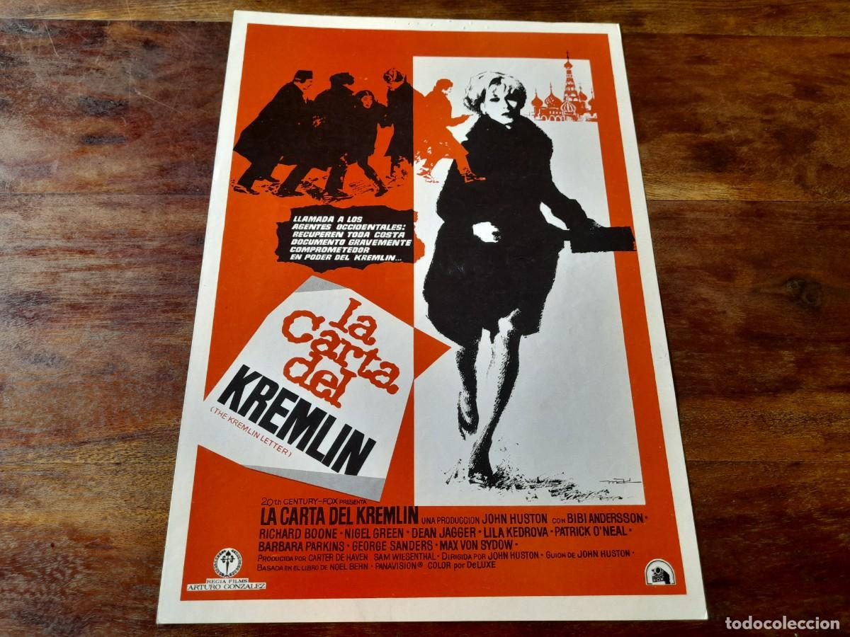Cinema: La carta del Kremlin - Bibi Andersson, Richard Boone, John Huston - Guia original Fox 1975 Mac