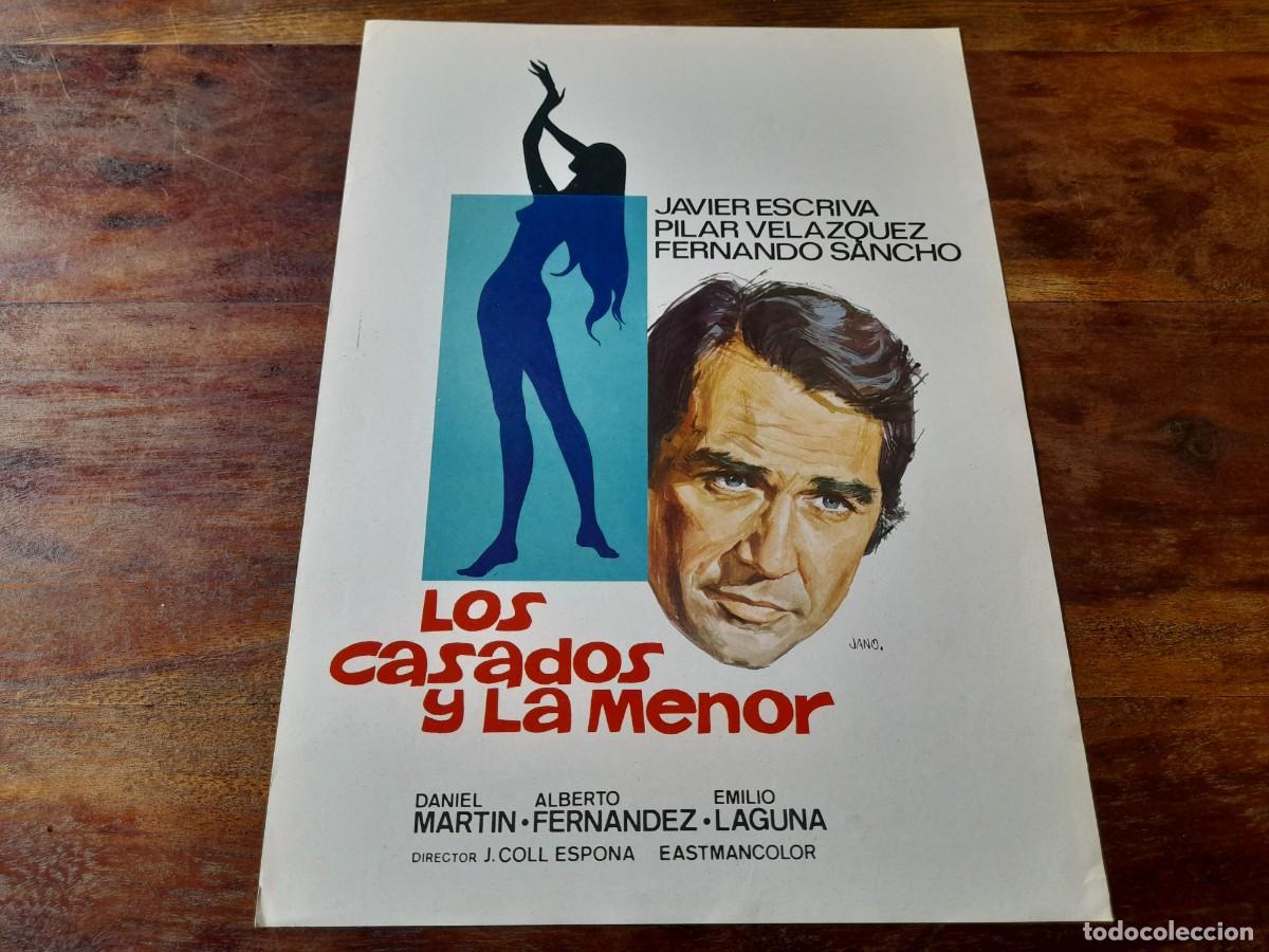 Cine: Los casados y la menor - Javier Escriv&aacute;, Pilar Vel&aacute;zquez - Guia original Estalac 1975 jano