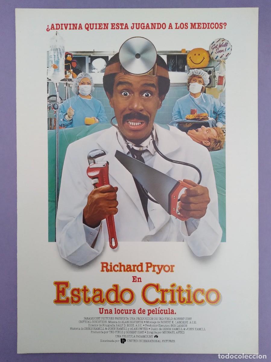 Cinema: GUIA PUBLICITARIA PELICULA CINE ESTADO CRITICO RICHARD PRYOR 2 HOJAS G 97