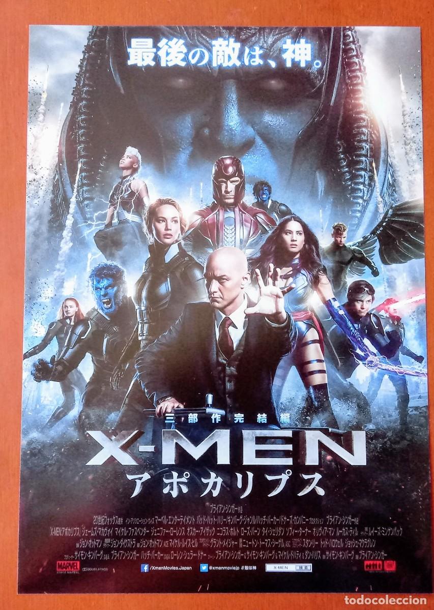 Cine: Gu&iacute;a programa japon&eacute;s folleto mano X MEN: APOCALIPSIS. Bryan Singer, James McAvoy,