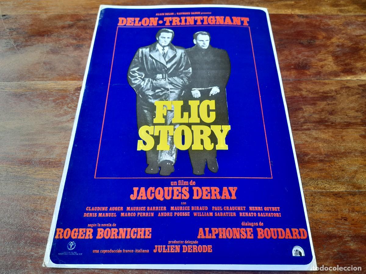 Cine: Flic Story - Alain Delon, Jean-Louis Trintignant, Jacques Deray - Gu&iacute;a original Regia 1976
