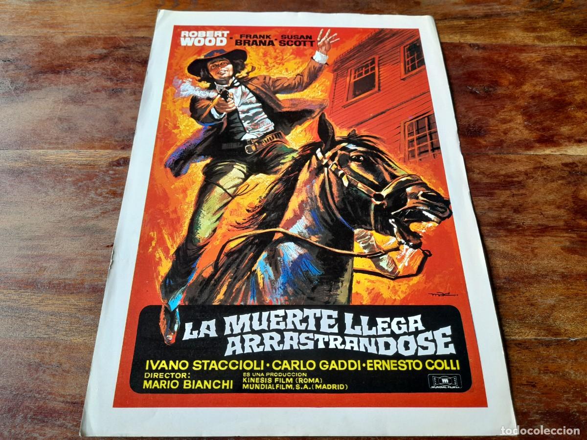 Cine: La muerte llega arrastr&aacute;ndose - Robert Woods,Frank Bra&ntilde;a,Susan Scott Gu&iacute;a original Mundial 1972 Mac
