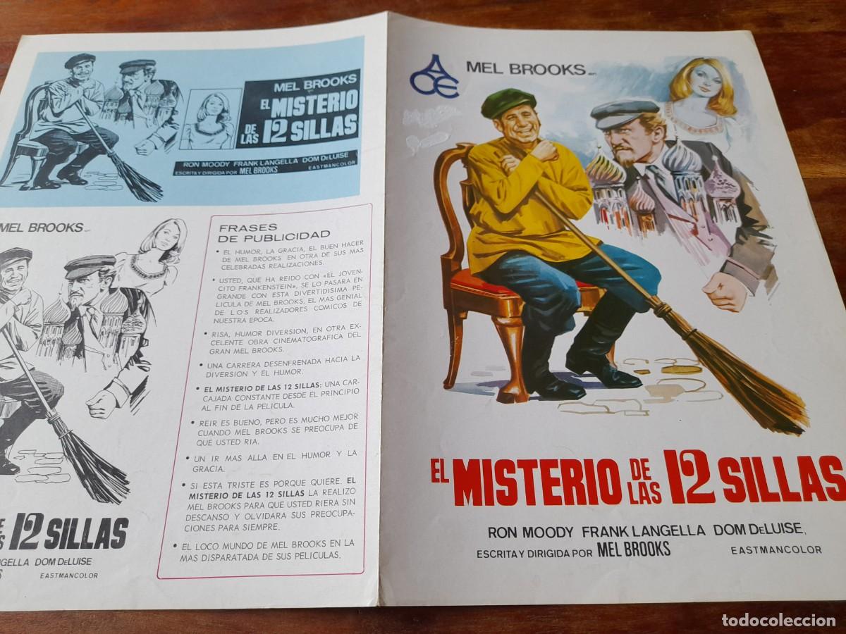 Kino: El misterio de las 12 sillas - Frank Langella, Dom DeLuise, Mel Brooks - Gu&iacute;a original Alianza 1975
