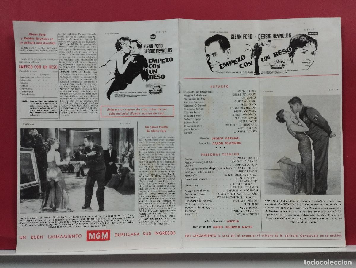 Cinema: Empez&oacute; con un beso. Glenn Ford, Debbie Reynolds, Eva Gabor GUIA DE CINE