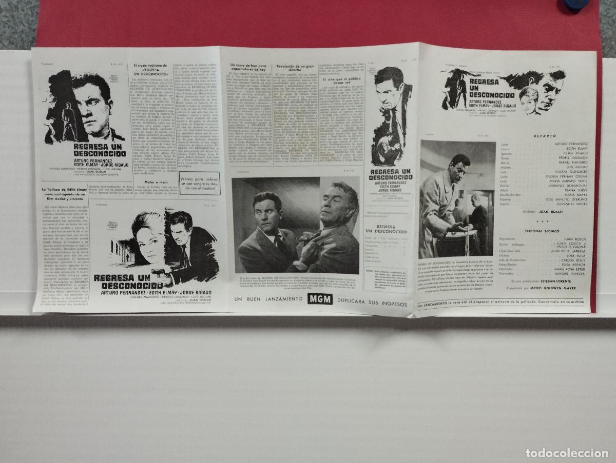 Cinema: Regresa un desconocido. Adriano Dom&iacute;nguez, Edith Elmay, Arturo Fern&aacute;ndez, Diana Lorys. GUIA DE CINE