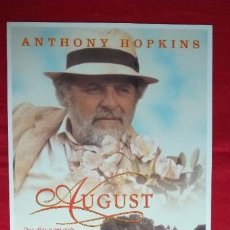 Cine: GUIA PUBLICITARIA SIMPLE: AUGUST. ANTHONY HOPKINS. Lote 374702339