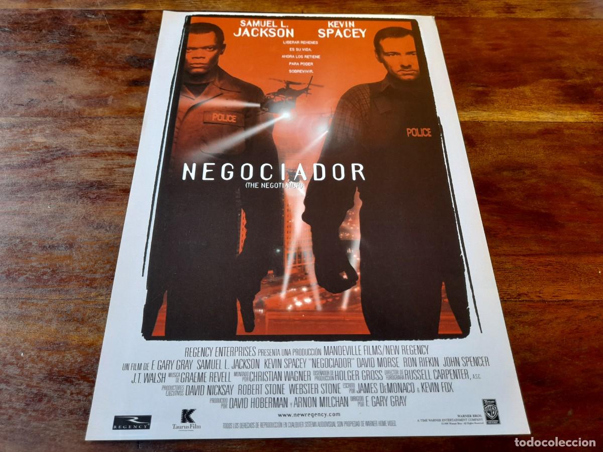 Cine: Negociador - Samuel L. Jackson, Kevin Spacey, David Morse - Gu&iacute;a original Warner 1998