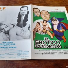 Cine: EL ERÓTICO ENMASCARADO - FERNANDO ESTESO, ANTONIO OZORES, ÁFRICA PRATT - GUÍA ORIGINAL J.FRADE 1980