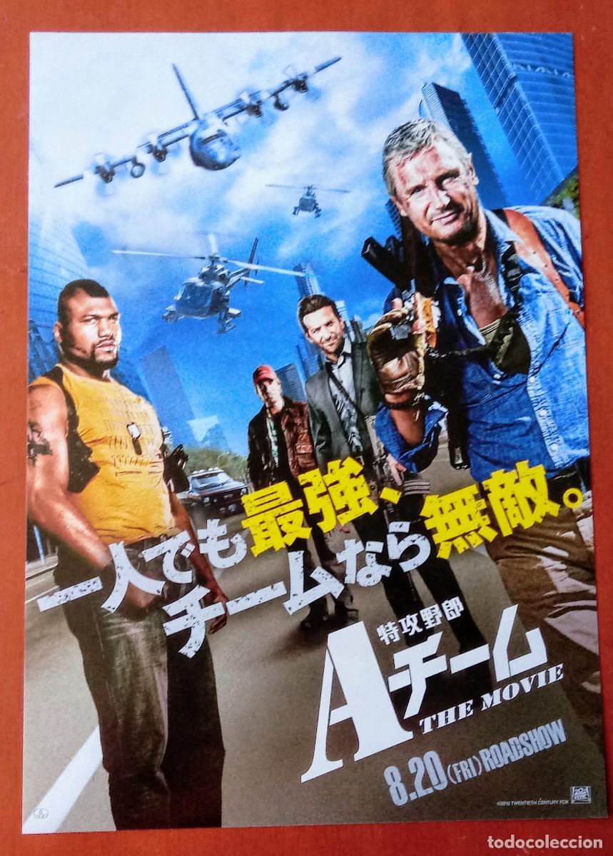 Cine: . Gu&iacute;as programa japon&eacute;s folleto de mano EL EQUIPO A. The A Team. Liam Neeson, Bradley Cooper. JAP&Oacute;N