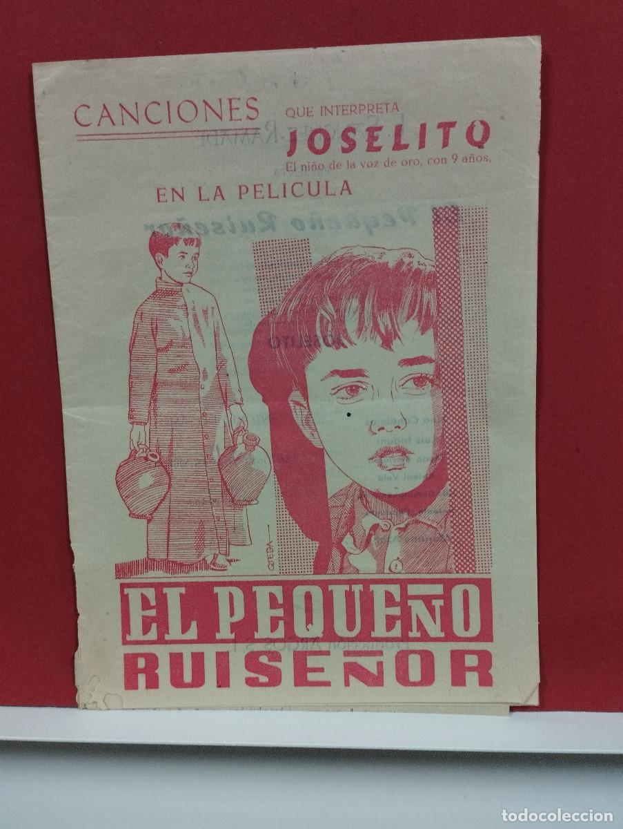 Cine: EL RUISE&Ntilde;OR. Joselito, PROGRAMA CON SUS CANCIONES LA ESTRELLA Y EL MONAGULLO CAMPANERA