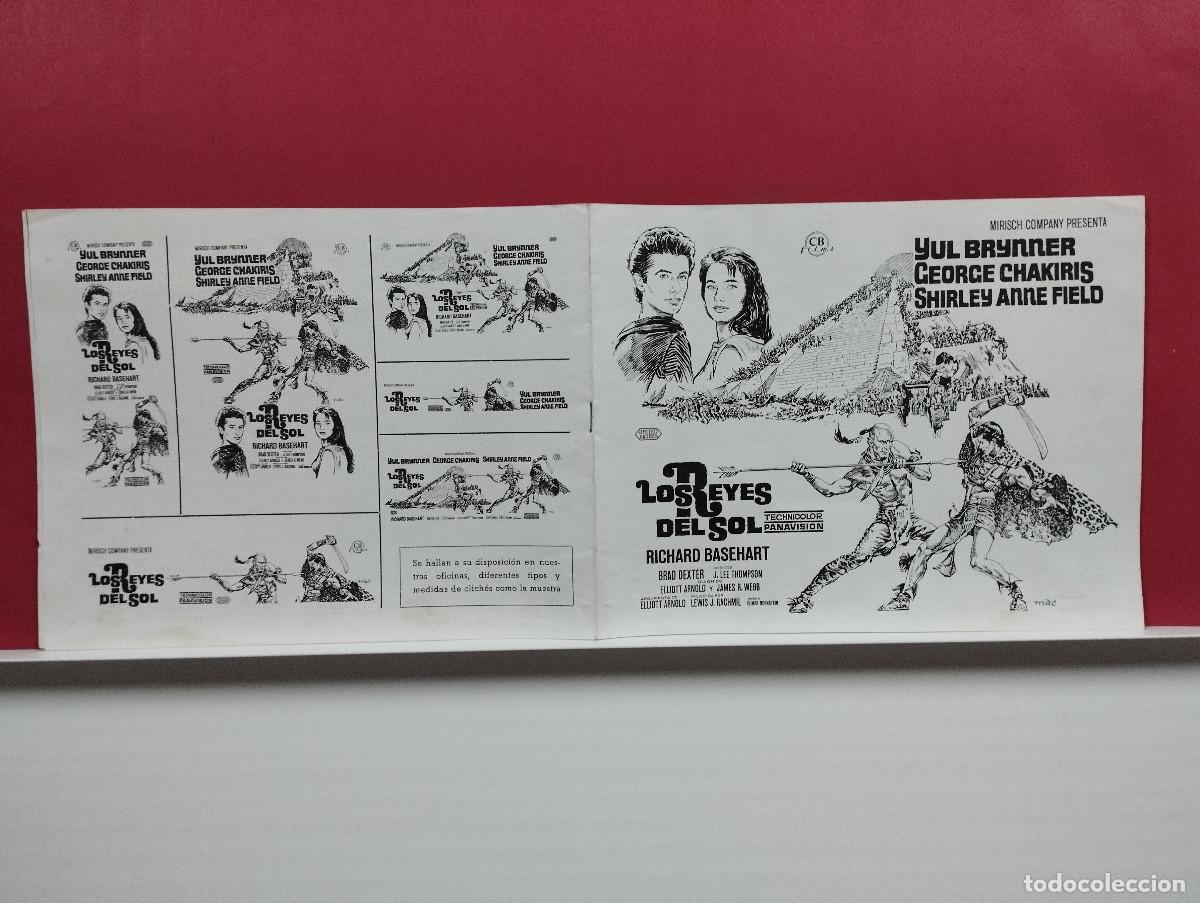 Cinema: Los reyes del sol. Yul Brynner, George Chakiris, Shirley Anne Field GUIA ORIGINAL